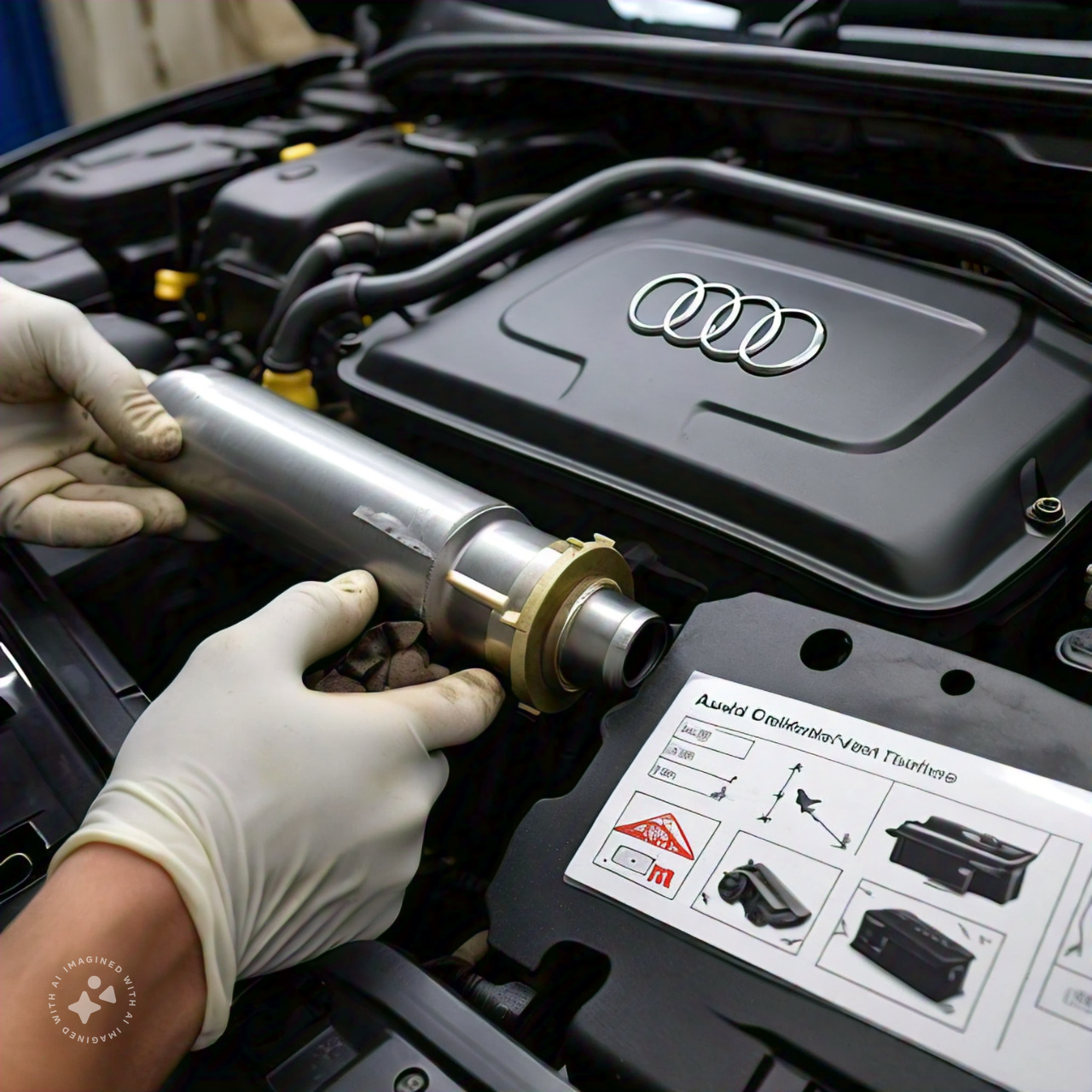 How To Remove OEM Battery Vent Tube Audi: